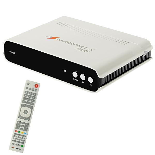 Receptor FTA Azamerica S2015 Ultra HD com HDMI/Wi-Fi/2